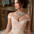 Beading Crystal Cascading Ruffle Real Sample Quinceanera Dress